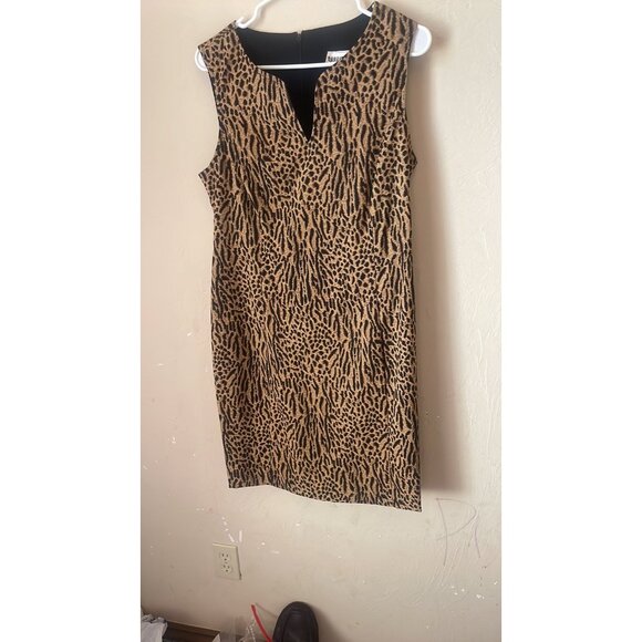 Vintage ROBBIE BEE spandex animal Print Dress! 10 - Picture 3 of 6